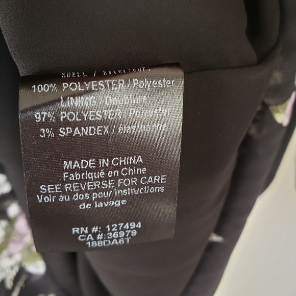 Heartloom Long Sleeve Ruffled Floral Chiffon Shutter Skirt Mini Dress - Picture 12 of 13